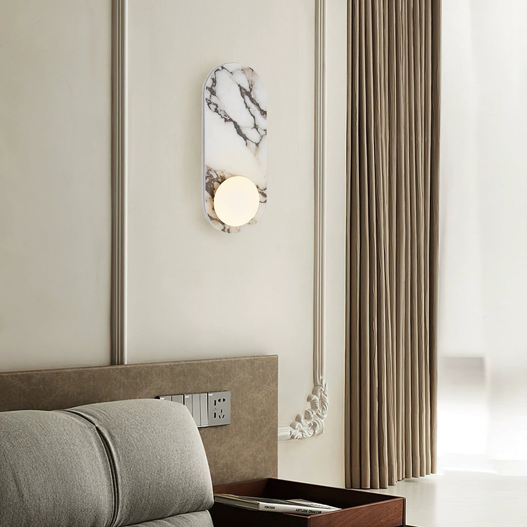 Domil Elegant Marble Wall Lamp – Modern Decorative Lighting Fixture