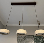 Ithaca Travertine LED Pendant Light Dimmable Mediterranean Stone Dining Room Bedroom