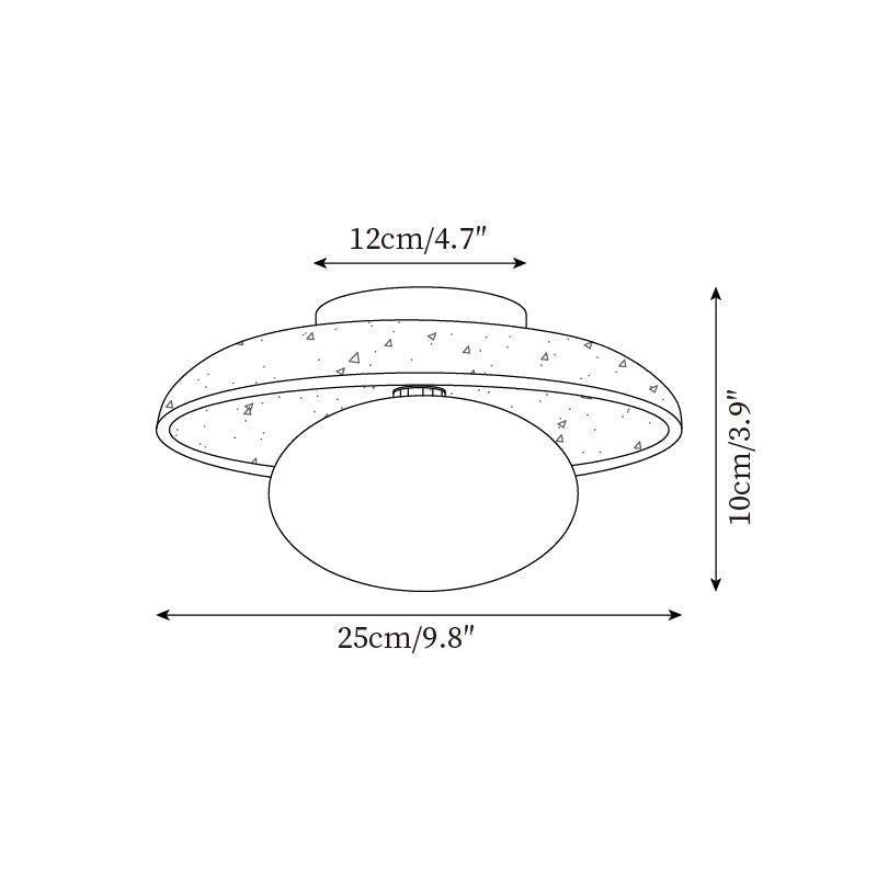Mylie Travertine Ceiling Light