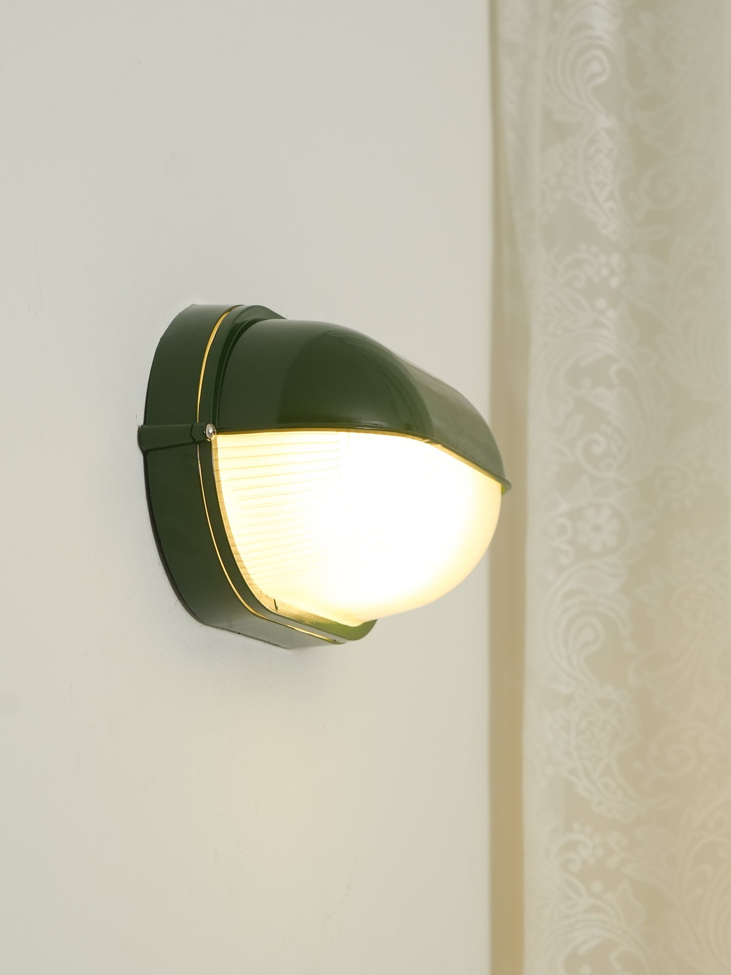 Nauticus Outdoor Wall Sconce IP54 Waterproof Porch Garden — Silver Gold Black Green
