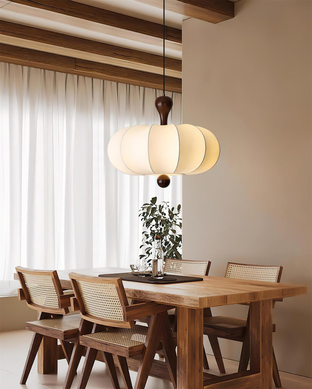Jovian White Sculpted Pendant Lamp