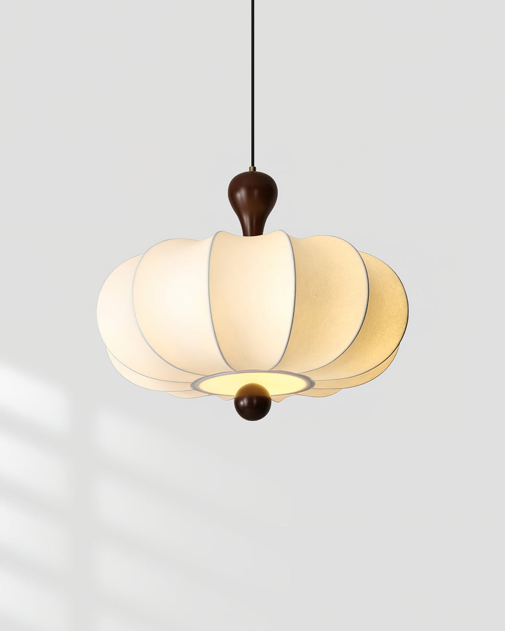 Jovian White Sculpted Pendant Lamp