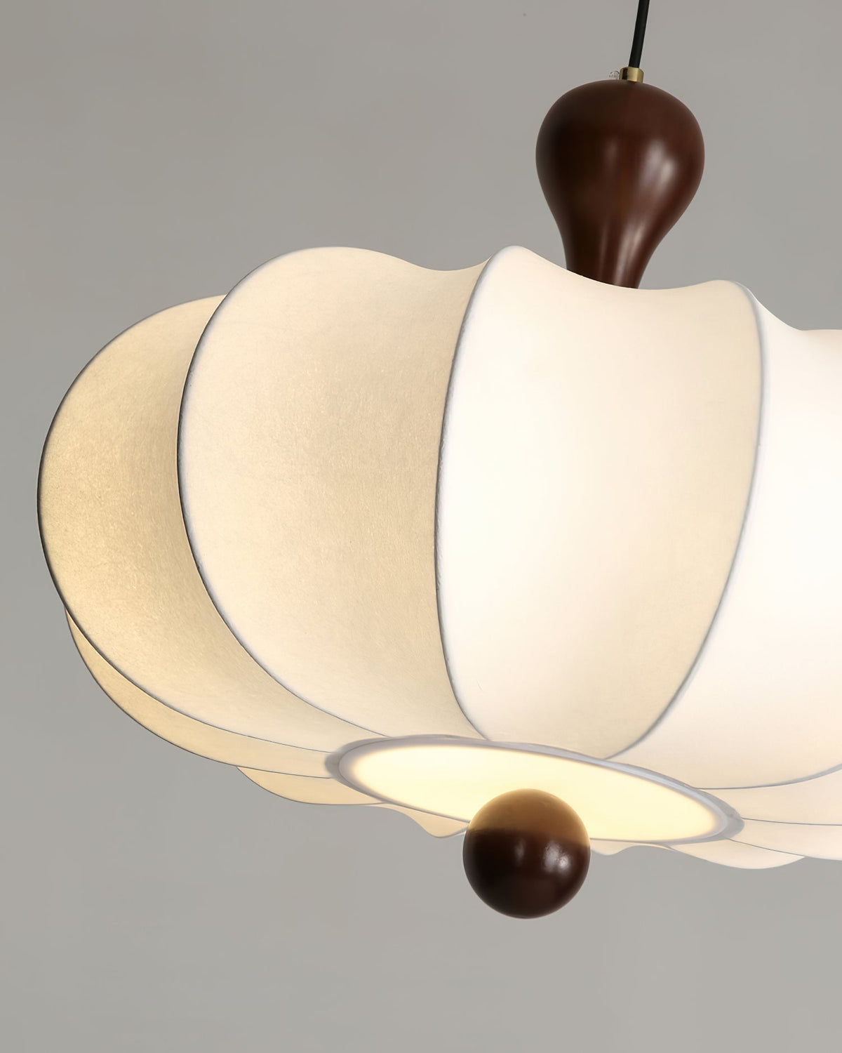 Jovian White Sculpted Pendant Lamp