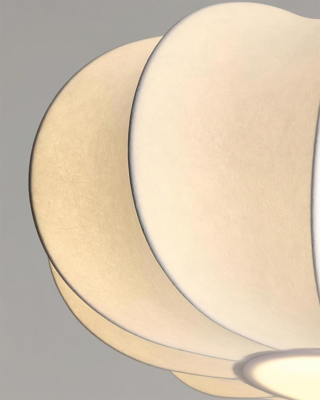 Jovian White Sculpted Pendant Lamp