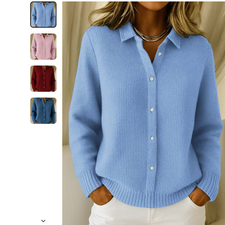 Elaine | Classic Knit Button Cardigan