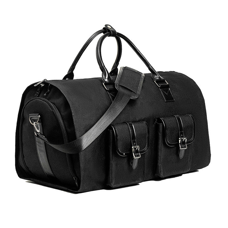 Men’s Suit Travel Bag – Foldable Garment Duffel Bag with Shoe Compartment, Waterproof Business Trip Carry-On Luggage Bag