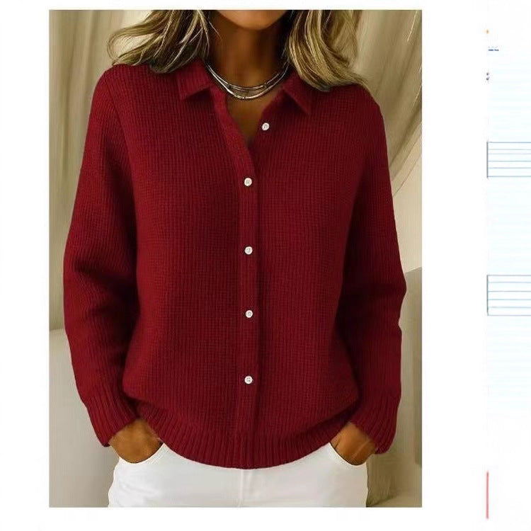 Elaine | Classic Knit Button Cardigan