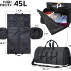 Men’s Suit Travel Bag – Foldable Garment Duffel Bag with Shoe Compartment, Waterproof Business Trip Carry-On Luggage Bag