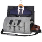 Men’s Suit Travel Bag – Foldable Garment Duffel Bag with Shoe Compartment, Waterproof Business Trip Carry-On Luggage Bag