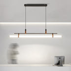 Inari Modern Linear Metal Pendant Light,Black/Gold
