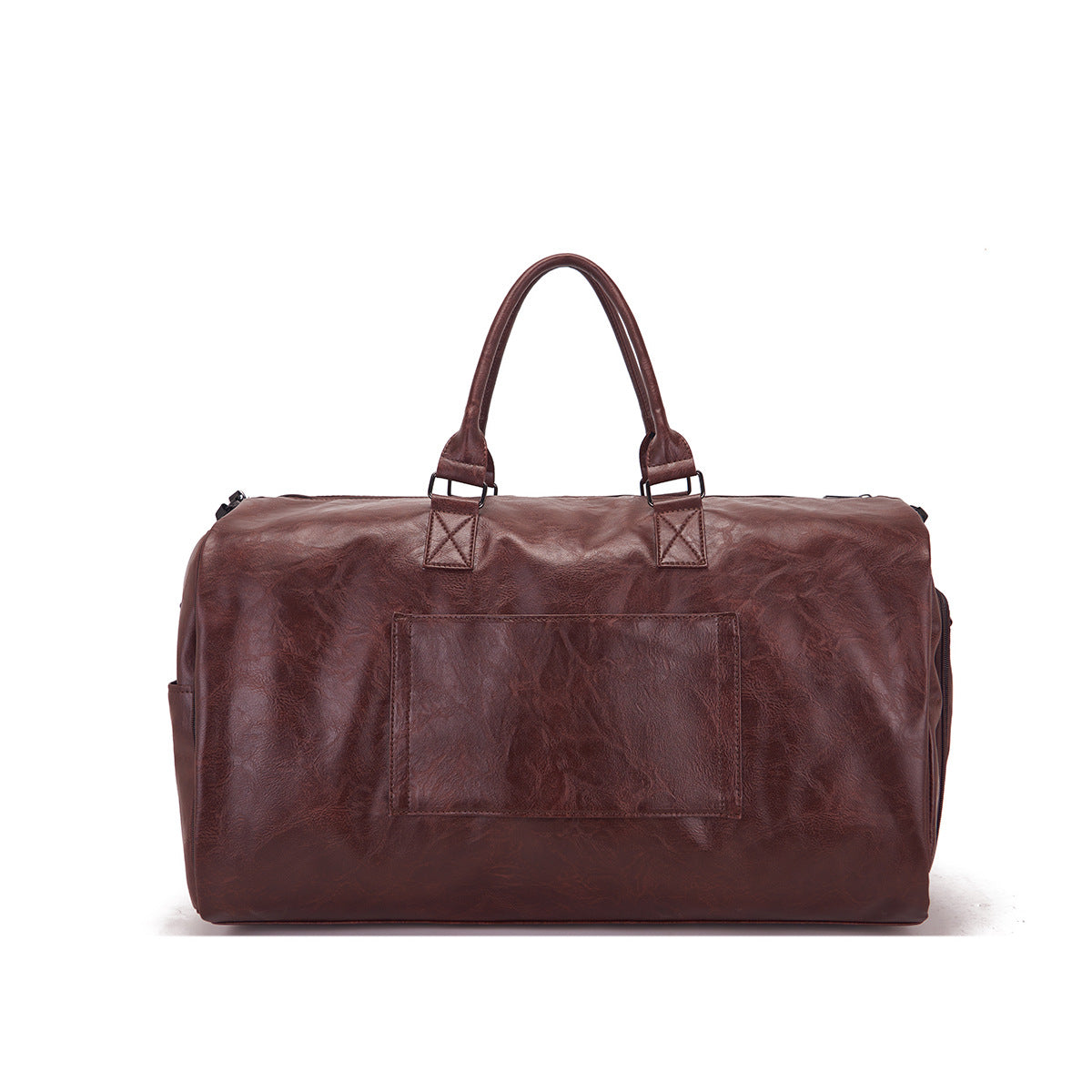 Travel Clothes Bag PU Leather Garment Duffel – Carry-On Suit Clothing Bag, Dress Clothes Bag & Weekend Duffel for Men Women