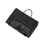 Travel Clothes Bag PU Leather Garment Duffel – Carry-On Suit Clothing Bag, Dress Clothes Bag & Weekend Duffel for Men Women