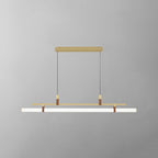 Inari Modern Linear Metal Pendant Light,Black/Gold