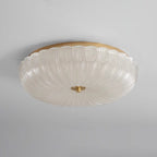 Halo Ceiling Light Ripple Glass