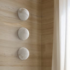 Grex Elegant Minimalist Round Alabaster Wall Sconce