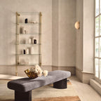 Grex Elegant Minimalist Round Alabaster Wall Sconce