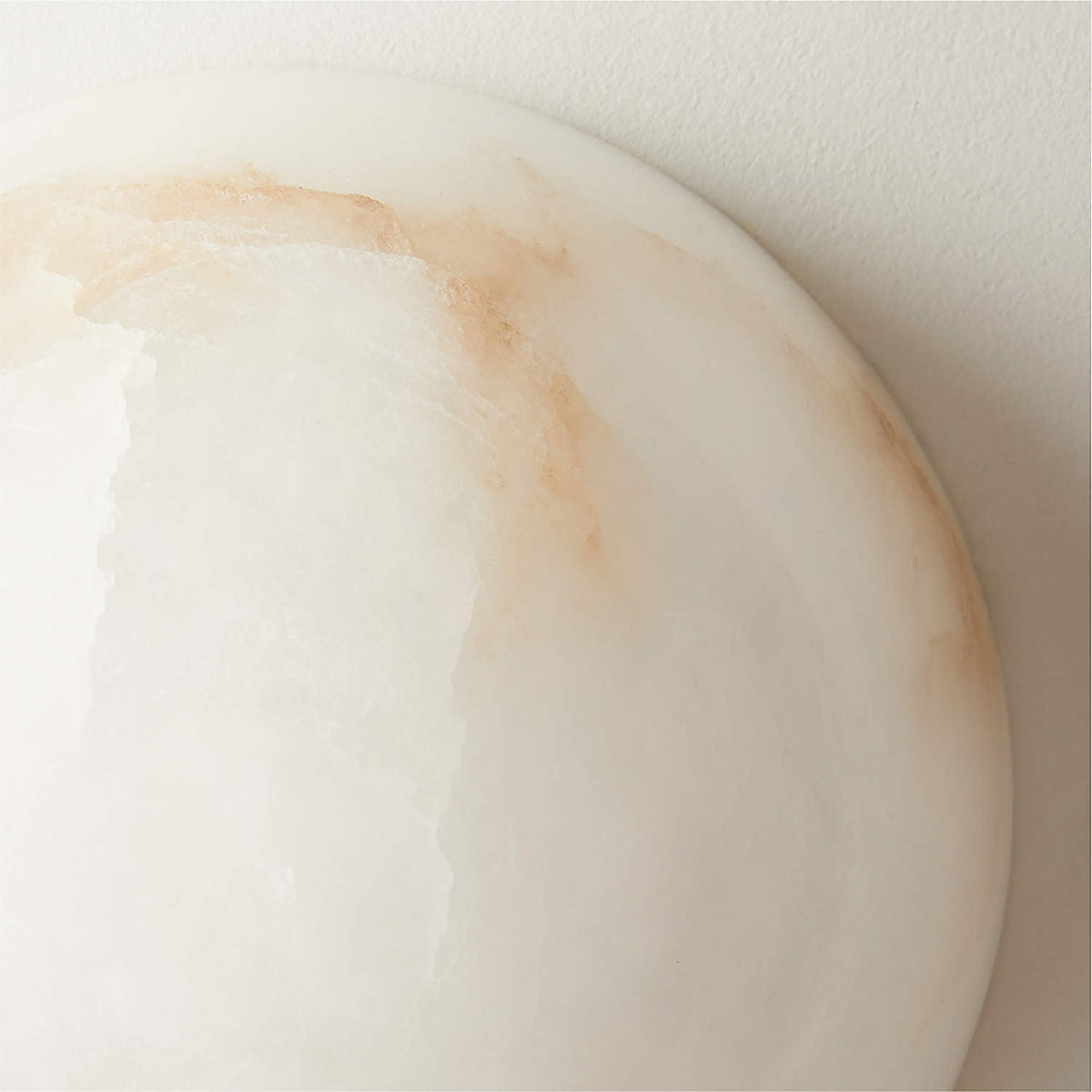 Grex Elegant Minimalist Round Alabaster Wall Sconce