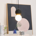 Cement Orb Pendant Light Natural Texture Hardwired Dining Room Kitchen — Cement Sandstone 4 Variants