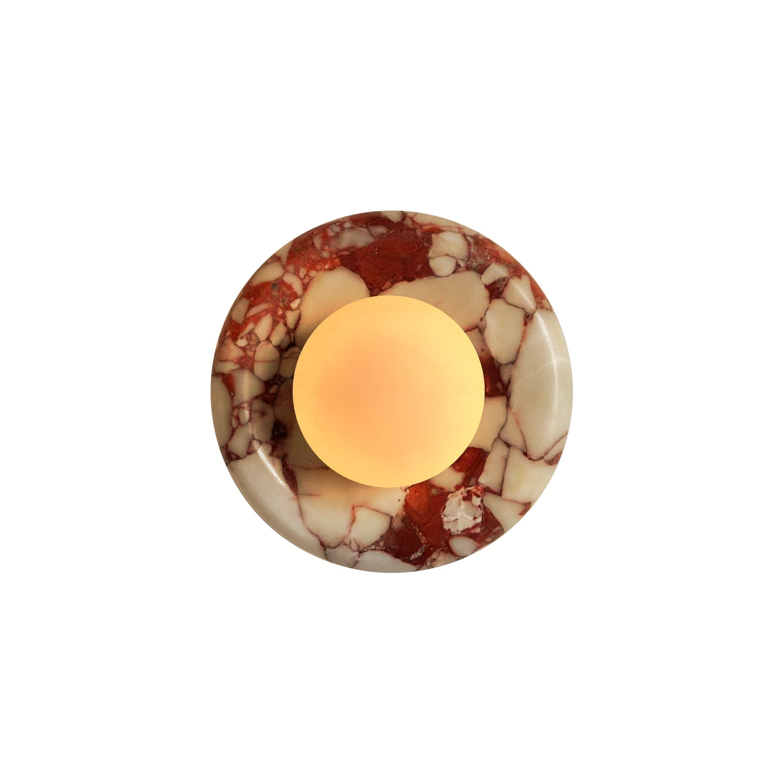 Orli marble wall sconce natural stone LED bedroom living room — multiple stone selections
