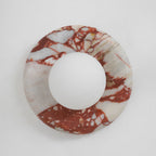 Orli Marble Wall Sconce Natural Stone LED Bedroom Living Room — Multiple Stone Selections