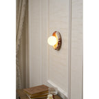 Orli Marble Wall Sconce Natural Stone LED Bedroom Living Room — Multiple Stone Selections