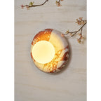 Orli Marble Wall Sconce Natural Stone LED Bedroom Living Room — Multiple Stone Selections