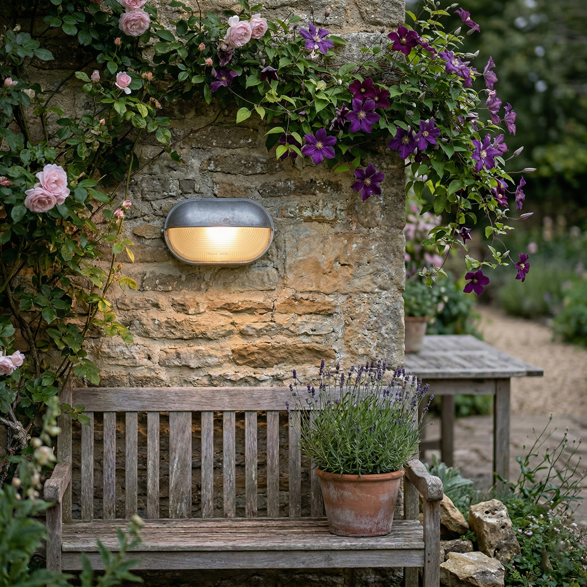 Nauticus Outdoor Wall Sconce IP54 Waterproof Porch Garden — Silver Gold Black Green