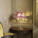 PALMERA Feather Floor Lamp LED Luxury Sculptural Living Room Bedroom — 3 Sizes 4 Colors