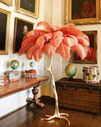 PALMERA Feather Floor Lamp LED Luxury Sculptural Living Room Bedroom — 3 Sizes 4 Colors