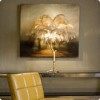 PALMERA Feather Floor Lamp LED Luxury Sculptural Living Room Bedroom — 3 Sizes 4 Colors