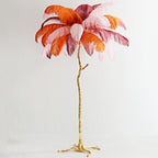 PALMERA Feather Floor Lamp LED Luxury Sculptural Living Room Bedroom — 3 Sizes 4 Colors