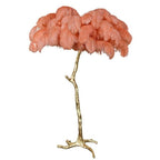 PALMERA Feather Floor Lamp LED Luxury Sculptural Living Room Bedroom — 3 Sizes 4 Colors