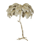 PALMERA Feather Floor Lamp LED Luxury Sculptural Living Room Bedroom — 3 Sizes 4 Colors