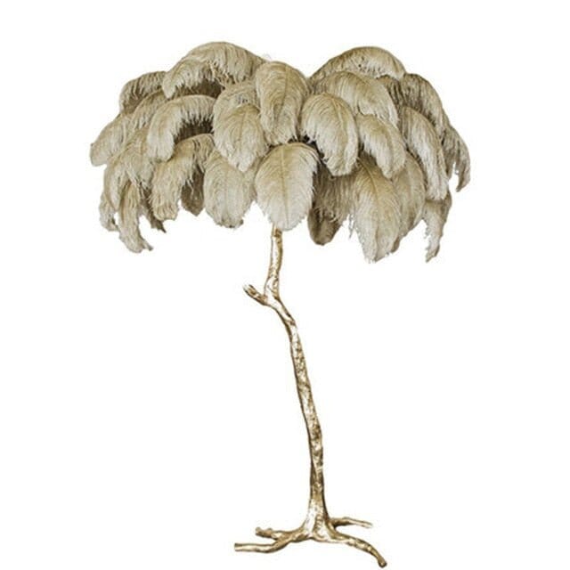 PALMERA Feather Floor Lamp LED Luxury Sculptural Living Room Bedroom — 3 Sizes 4 Colors