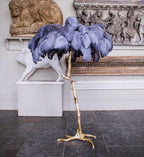 PALMERA Feather Floor Lamp LED Luxury Sculptural Living Room Bedroom — 3 Sizes 4 Colors