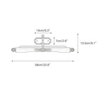 Pania Brass Linear Wall Lamp Modern LED Bedroom Living Room Mirror Light — 17 to 29 Inch