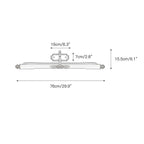 Pania Brass Linear Wall Lamp Modern LED Bedroom Living Room Mirror Light — 17 to 29 Inch
