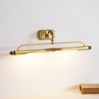 Pania Brass Linear Wall Lamp Modern LED Bedroom Living Room Mirror Light — 17 to 29 Inch