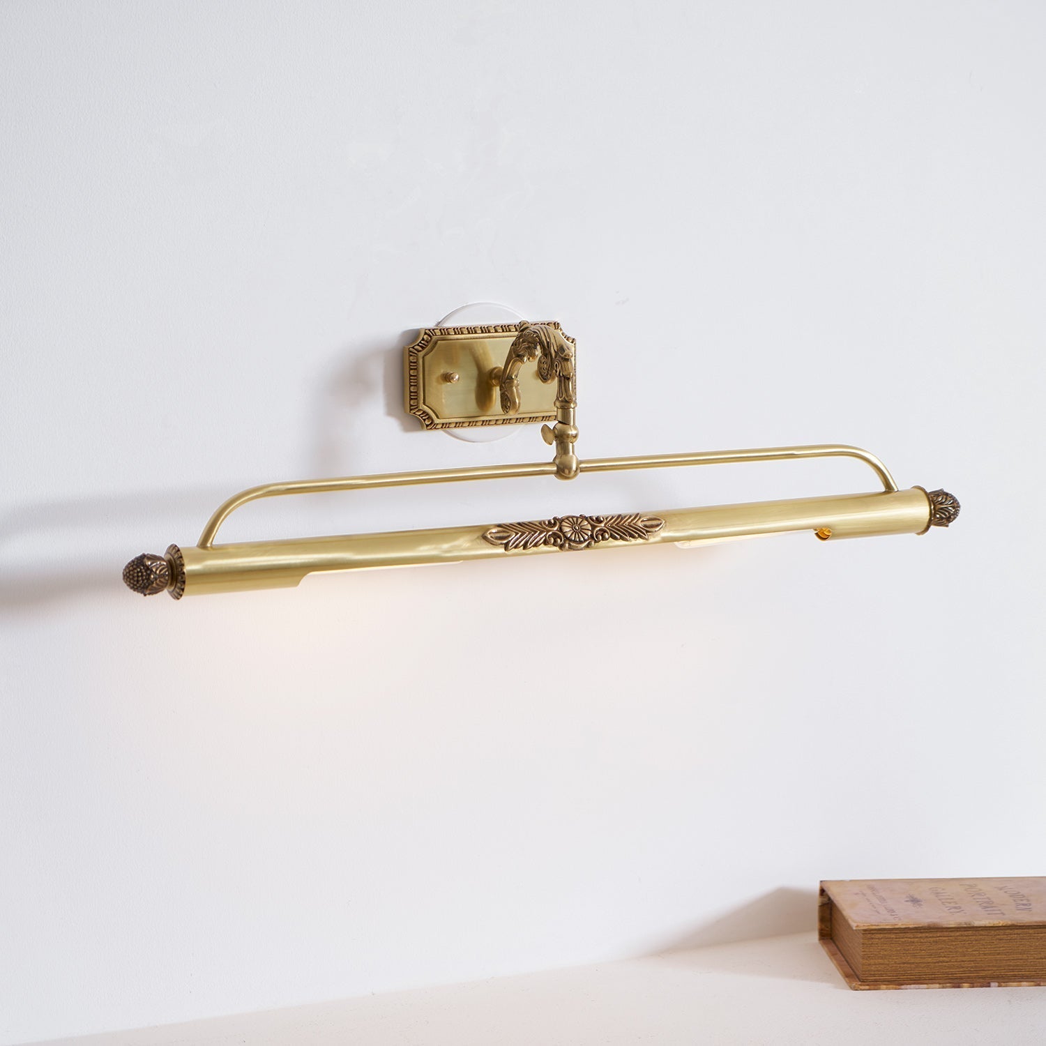 Pania Brass Linear Wall Lamp Modern LED Bedroom Living Room Mirror Light — 17 to 29 Inch
