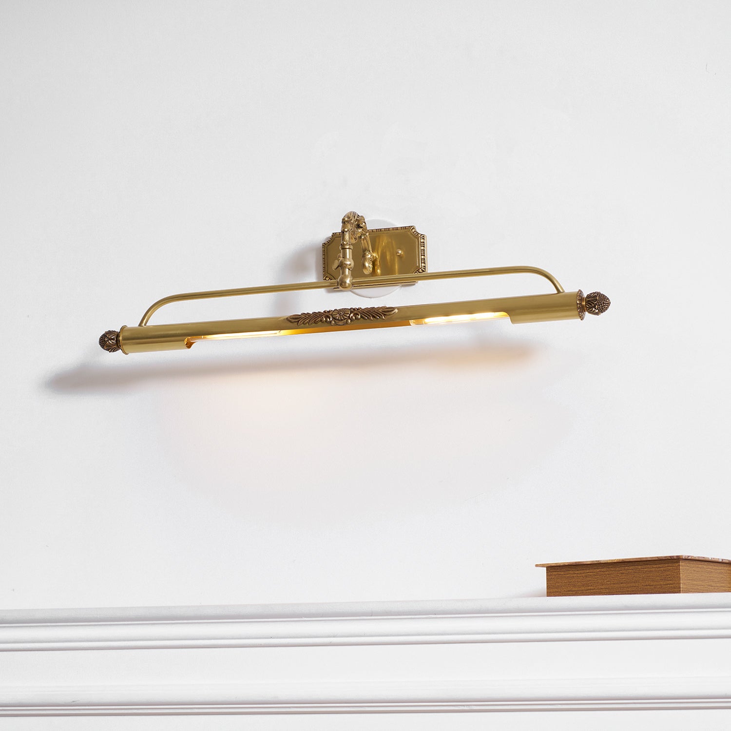Pania Brass Linear Wall Lamp Modern LED Bedroom Living Room Mirror Light — 17 to 29 Inch