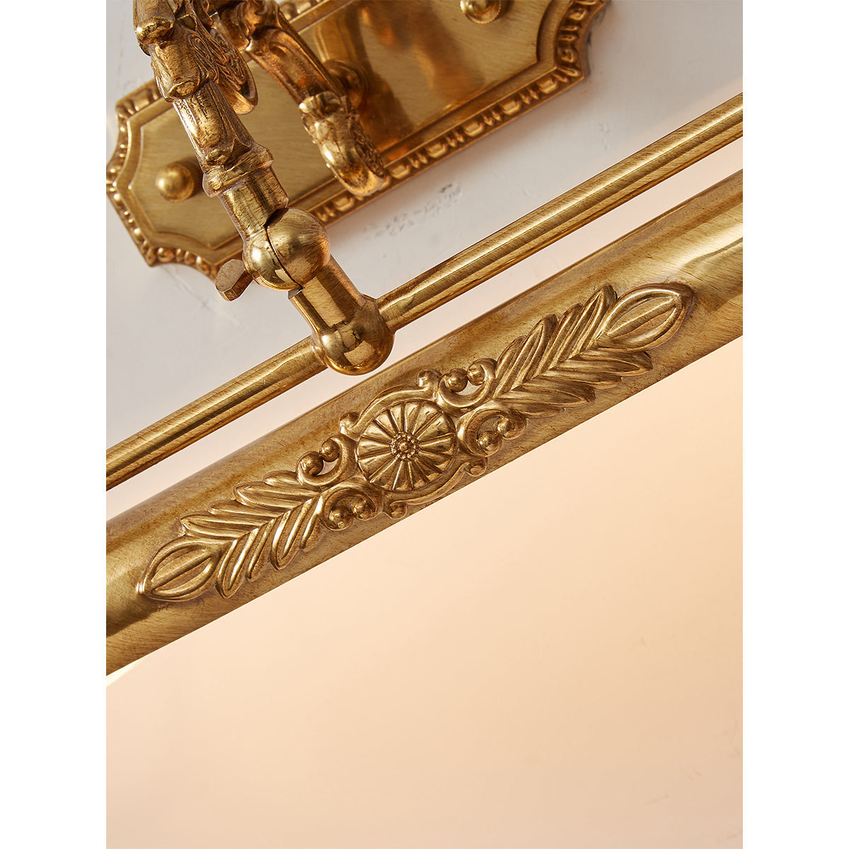 Pania Brass Linear Wall Lamp Modern LED Bedroom Living Room Mirror Light — 17 to 29 Inch