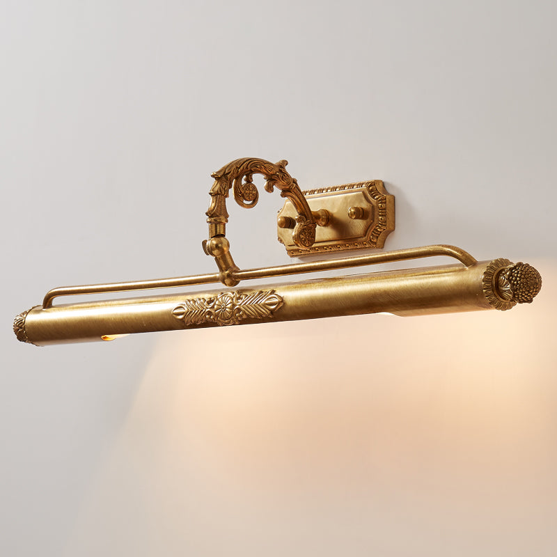 Pania Brass Linear Wall Lamp Modern LED Bedroom Living Room Mirror Light — 17 to 29 Inch