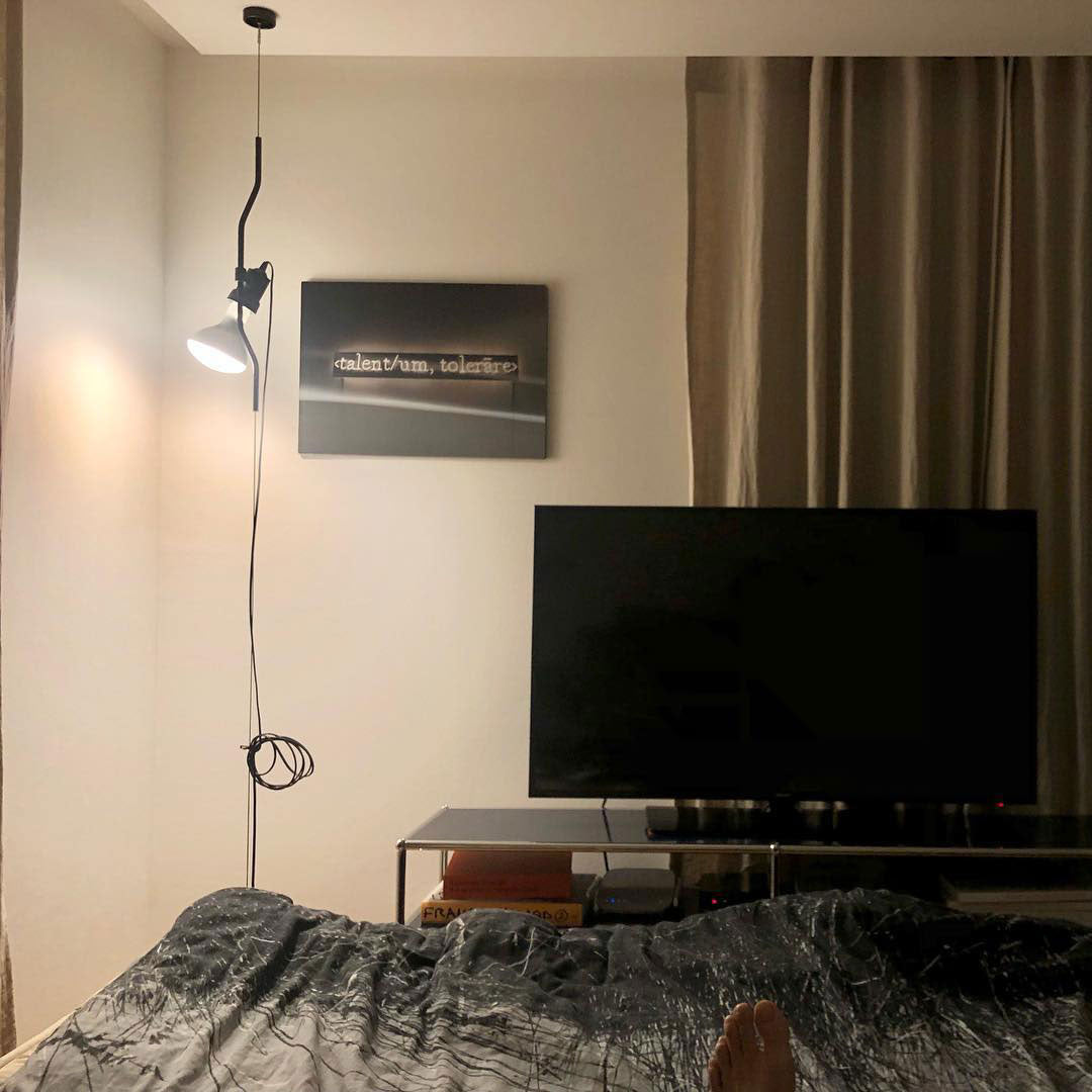 Floor-to-Ceiling Tension Cable Lamp Adjustable Spotlight LED Modern Living Room Bedroom Office — 4 Finishes