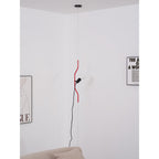 Floor-to-Ceiling Tension Cable Lamp Adjustable Spotlight LED Modern Living Room Bedroom Office — 4 Finishes