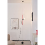 Floor-to-Ceiling Tension Cable Lamp Adjustable Spotlight LED Modern Living Room Bedroom Office — 4 Finishes