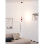 Floor-to-Ceiling Tension Cable Lamp Adjustable Spotlight LED Modern Living Room Bedroom Office — 4 Finishes