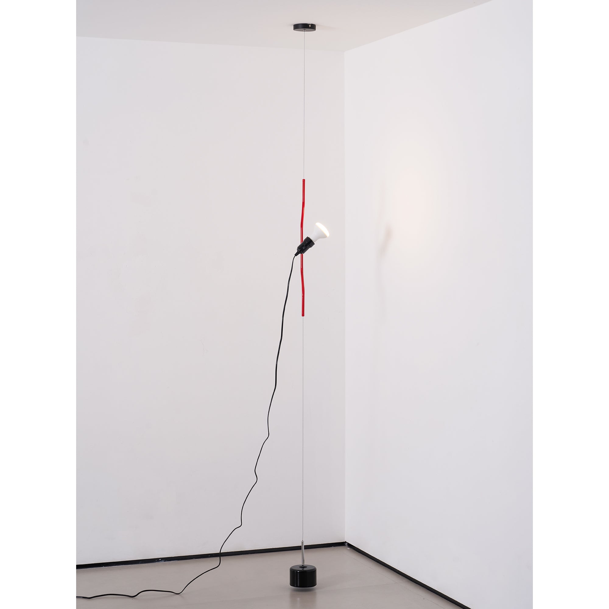 Floor-to-Ceiling Tension Cable Lamp Adjustable Spotlight LED Modern Living Room Bedroom Office — 4 Finishes