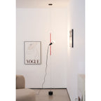 Floor-to-Ceiling Tension Cable Lamp Adjustable Spotlight LED Modern Living Room Bedroom Office — 4 Finishes