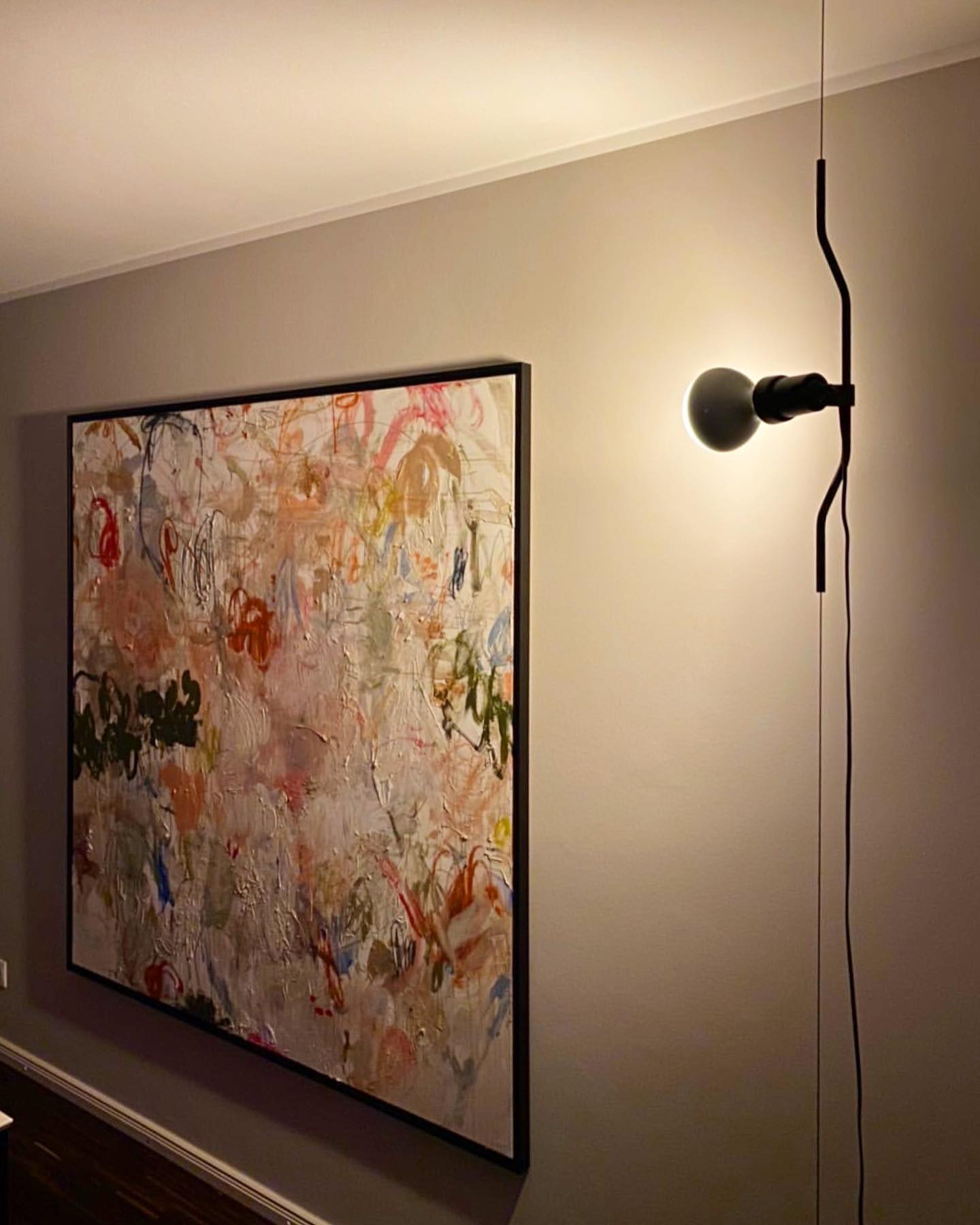 Floor-to-Ceiling Tension Cable Lamp Adjustable Spotlight LED Modern Living Room Bedroom Office — 4 Finishes