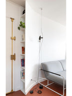 Floor-to-Ceiling Tension Cable Lamp Adjustable Spotlight LED Modern Living Room Bedroom Office — 4 Finishes